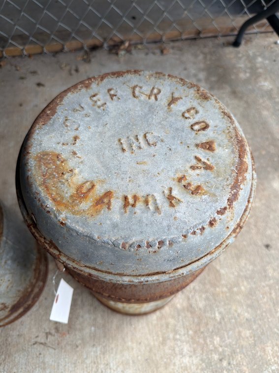 Image for Clovercry Co Inc. Roanoke VA Milk can