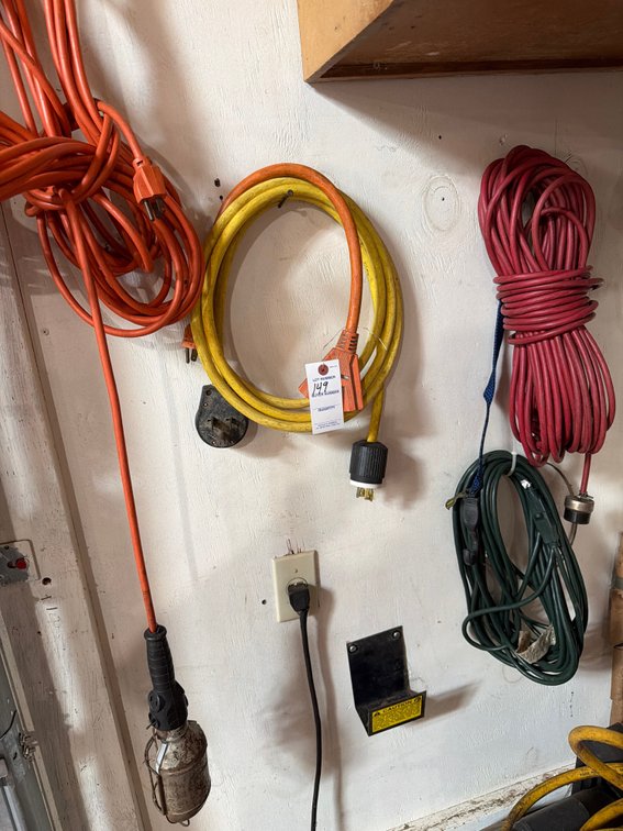Image for Extension cords and drop light