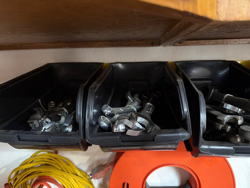 Image for Eight bins of miscellaneous tools