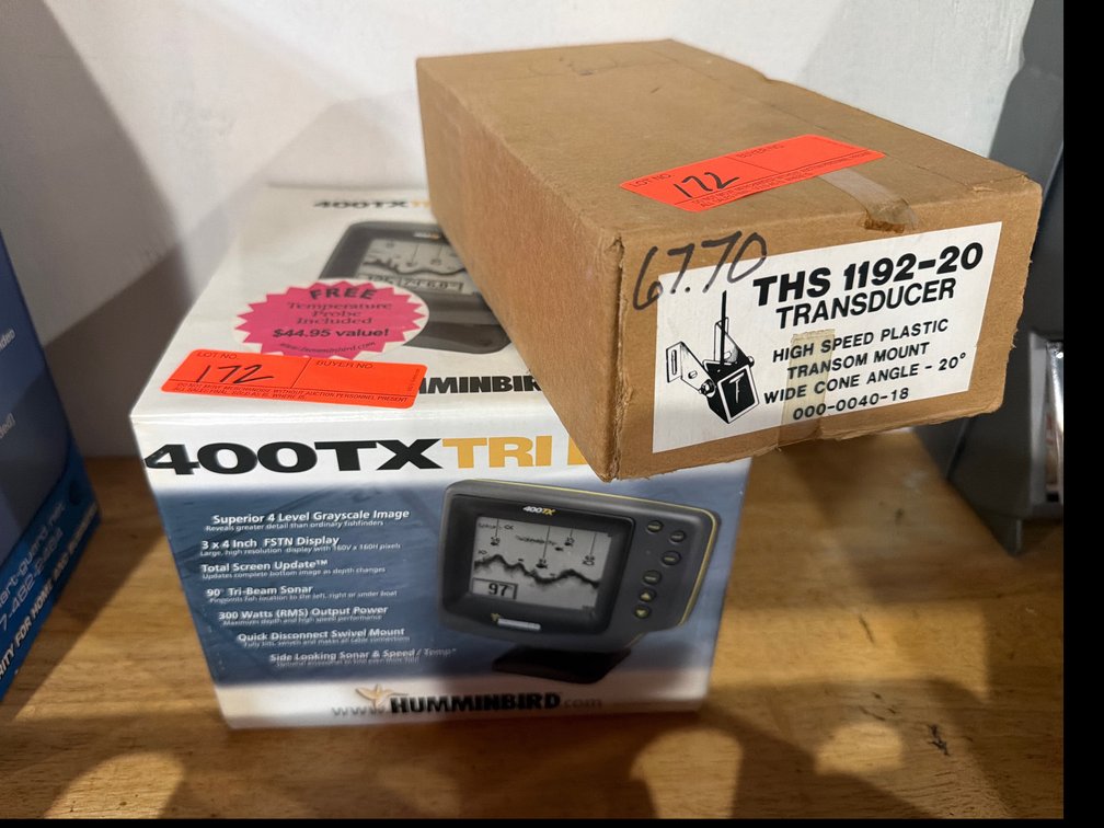 Image for Hummingbird fishfinder and transducer