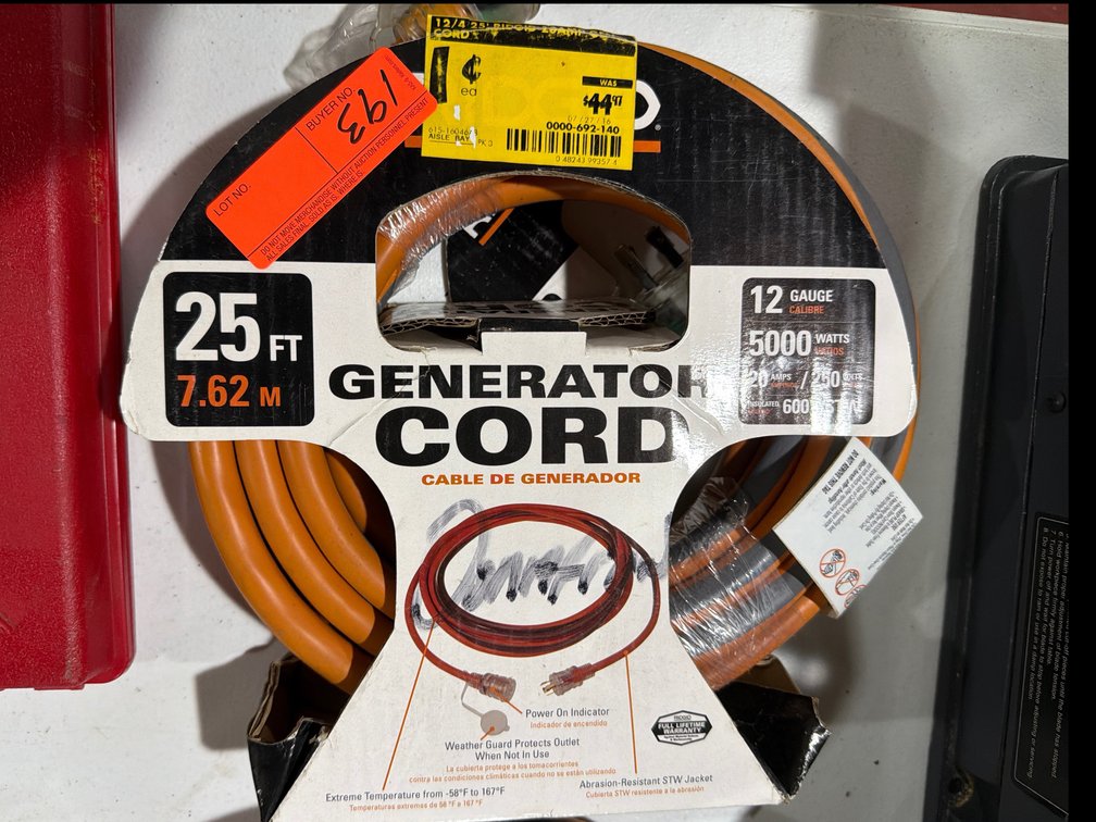 Image for Generator Cord