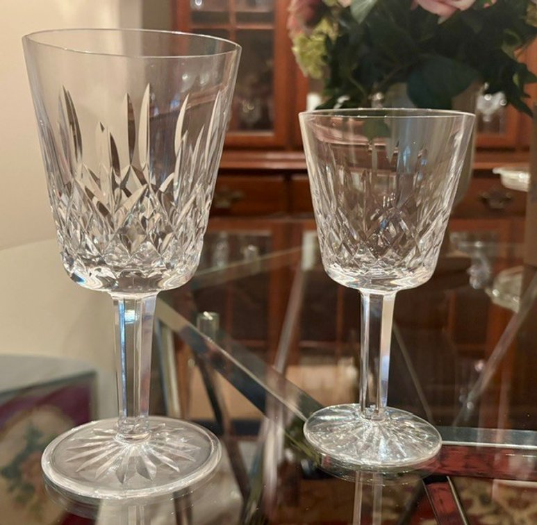 Image for Waterford Crystal wine and water glasses (8 water and 8 wine)  Lismore Pattern
