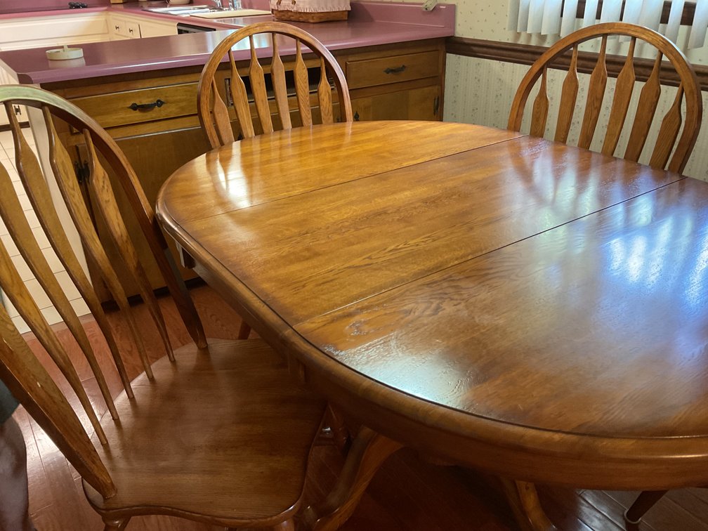 Image for Oak Dining Table & 4 Chairs