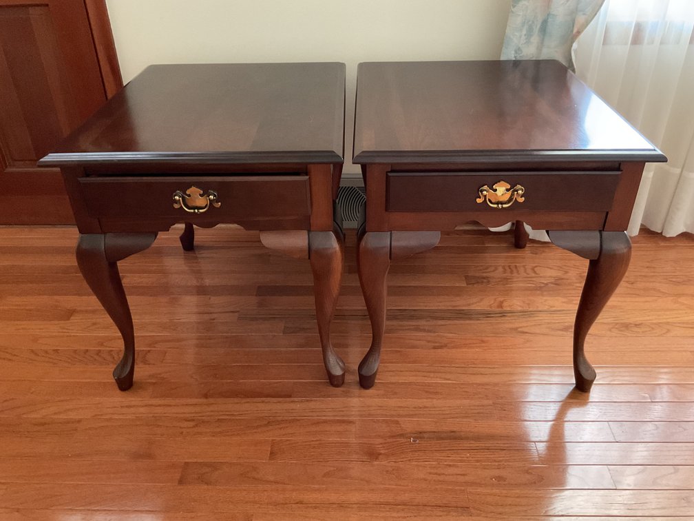Image for Pair of Mahogany End Tables