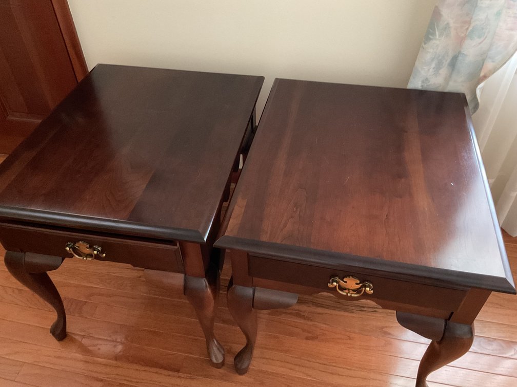Image for Pair of Mahogany End Tables