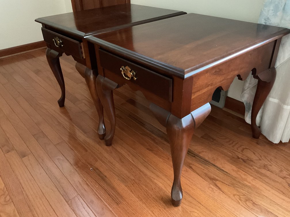 Image for Pair of Mahogany End Tables