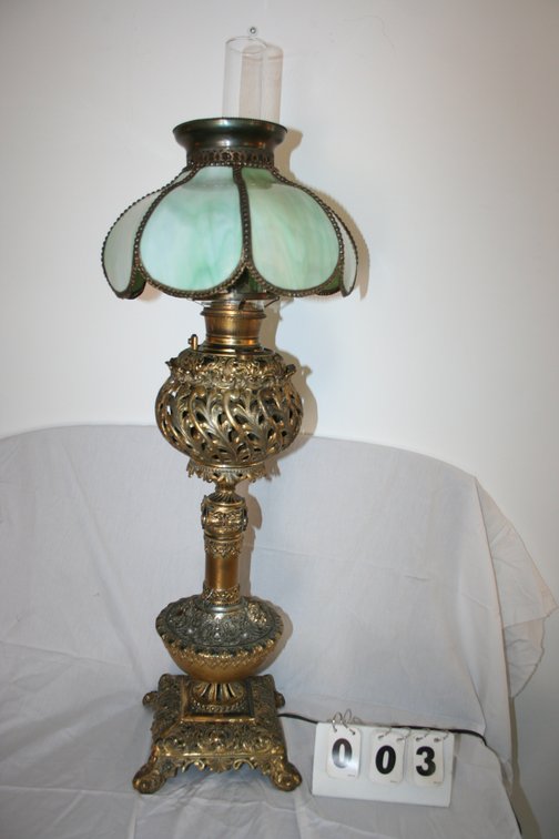 Image for Magnificent Victorian Bradly & Hubbard parlor lamp
