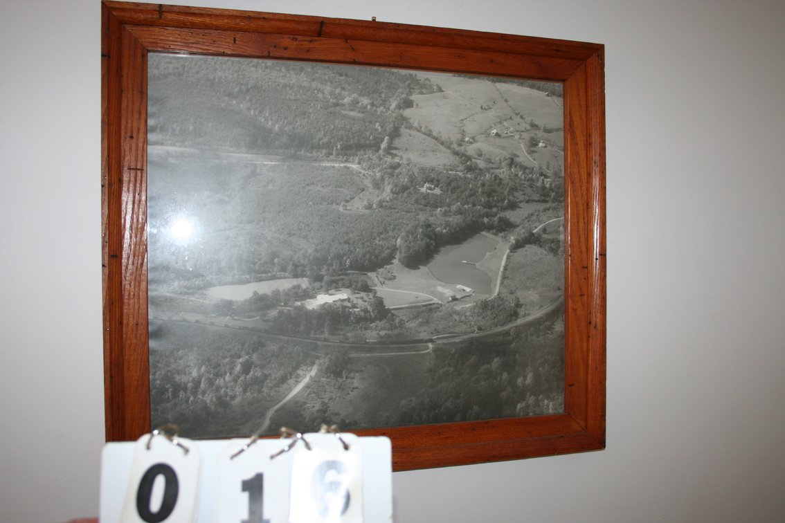 Image for Framed wormy chestnut aerial photograph