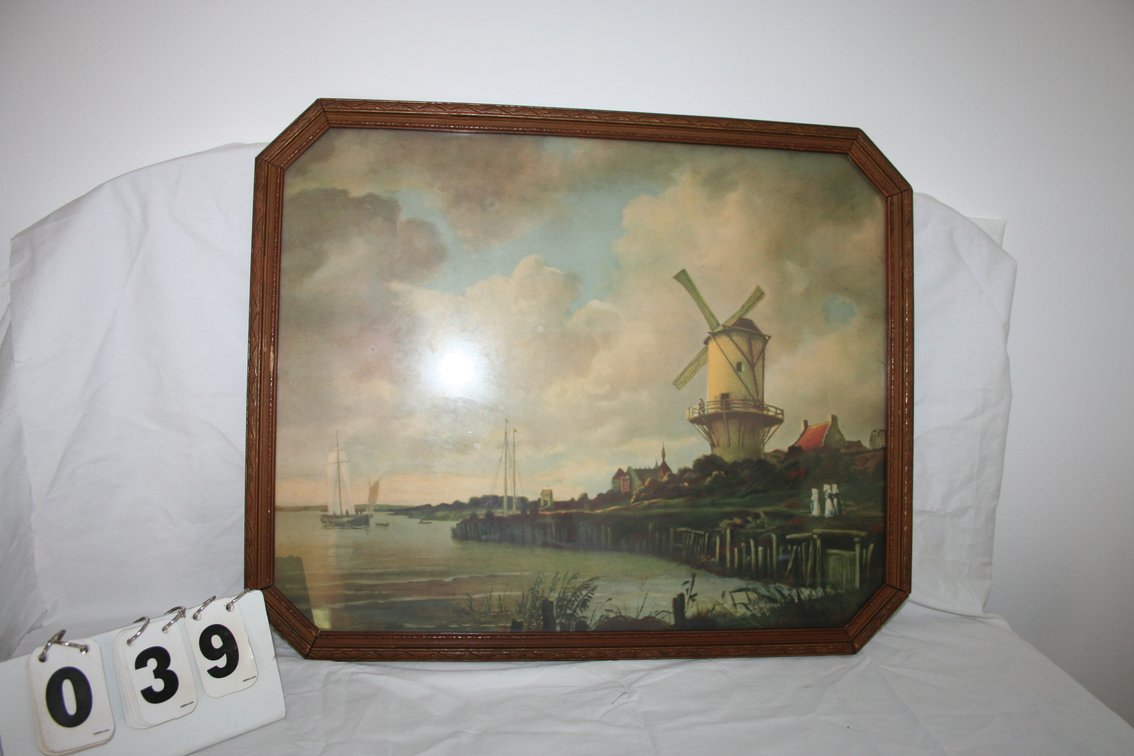 Image for Framed windmill print