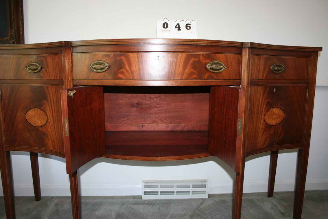Image for Inlaid walnut Hepplewhite styled sideboard