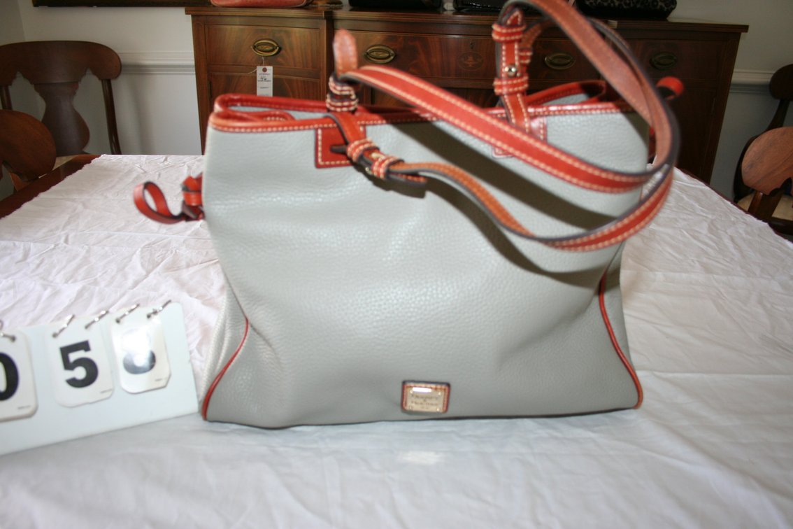 Image for Gray colored Dooney & Bourke 1975 ladies handbag