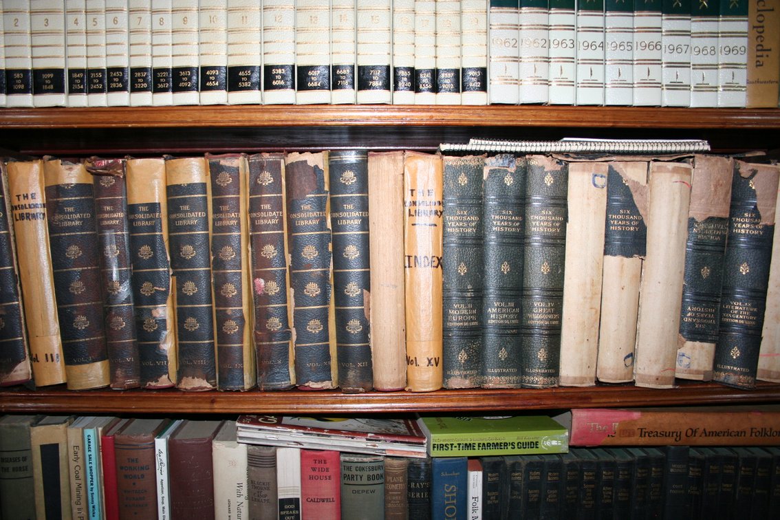 Image for ALL books inside and on top of the bookcase
