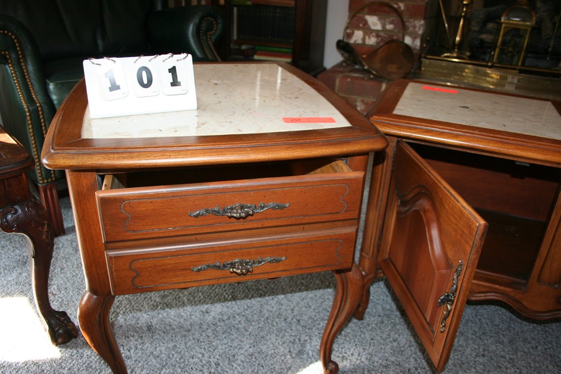 Image for 1960's French Provincial end tables & coffee table