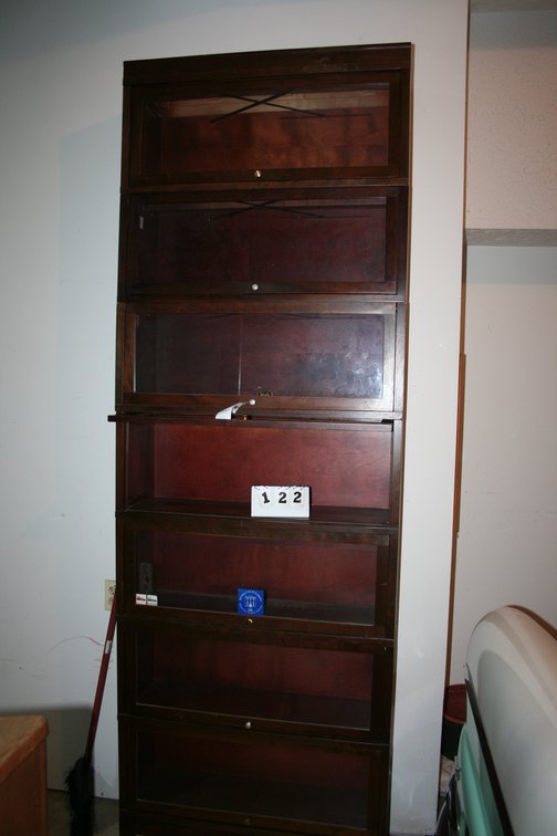 Image for 1960's Hale walnut finished 7 section barrister bookcase