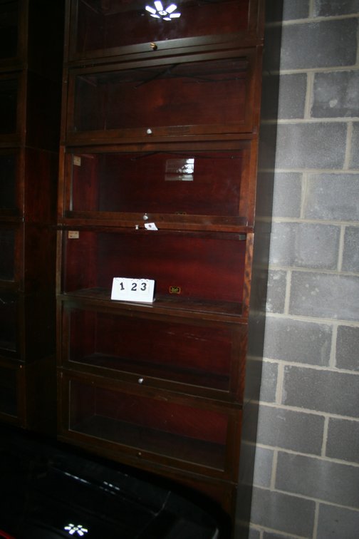 Image for 1960's Hale walnut finished 7 section barrister bookcase