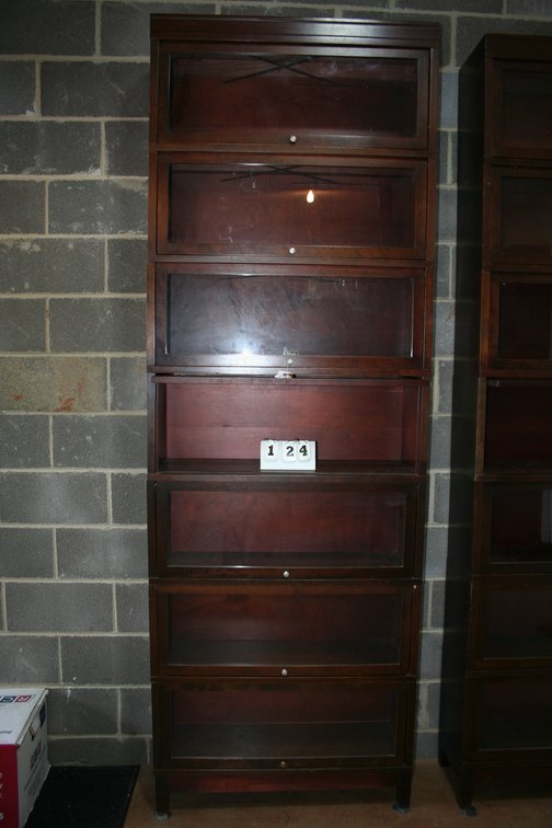 Image for 1960's Hale walnut finished 7 section barrister bookcase