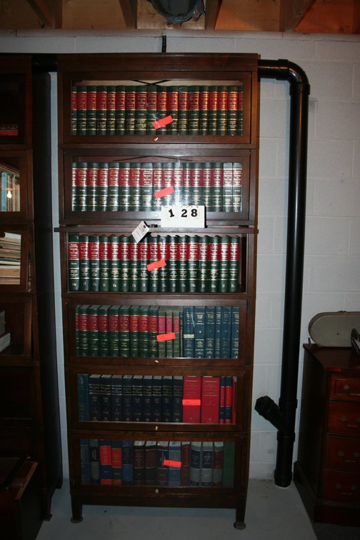 Image for 1960's Hale walnut finished 6 section barrister bookcase
