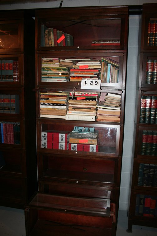 Image for 1960's Hale walnut finished 6 section barrister bookcase