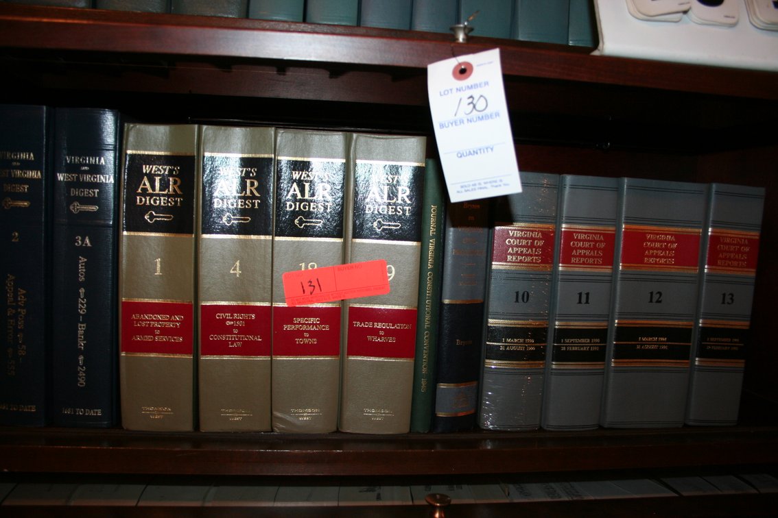 Image for 10 Shelves of law books (1 Lot)