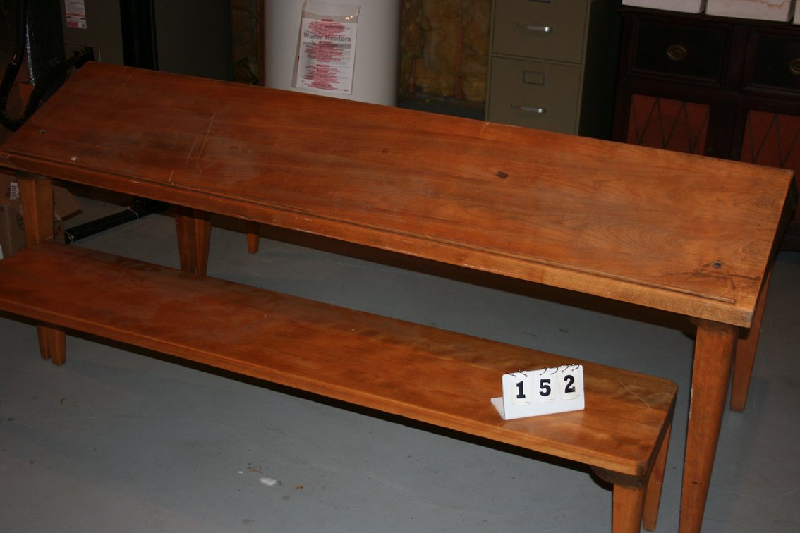 Image for 1950's M-C-M Remington Rand oak childrens library table