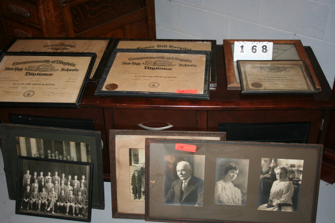 Image for Collection of (10) framed diplomas & photographs