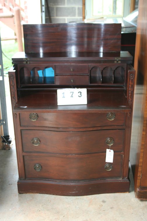 Image for Early 1940's 5 piece Waterfall bedroom suite