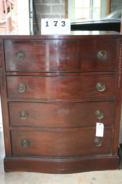 Image for Early 1940's 5 piece Waterfall bedroom suite