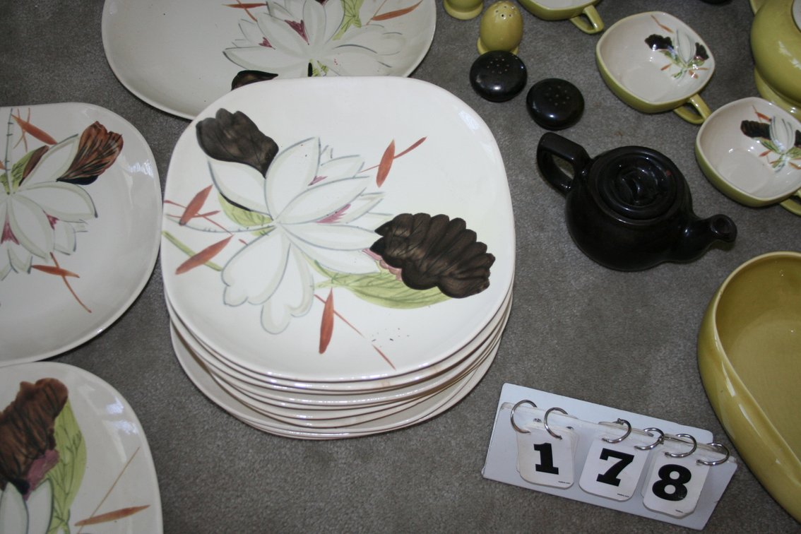Image for Circa 1953-1962 Red Wing Capistrano dinnerware/dishes by Red Wing Pottery.