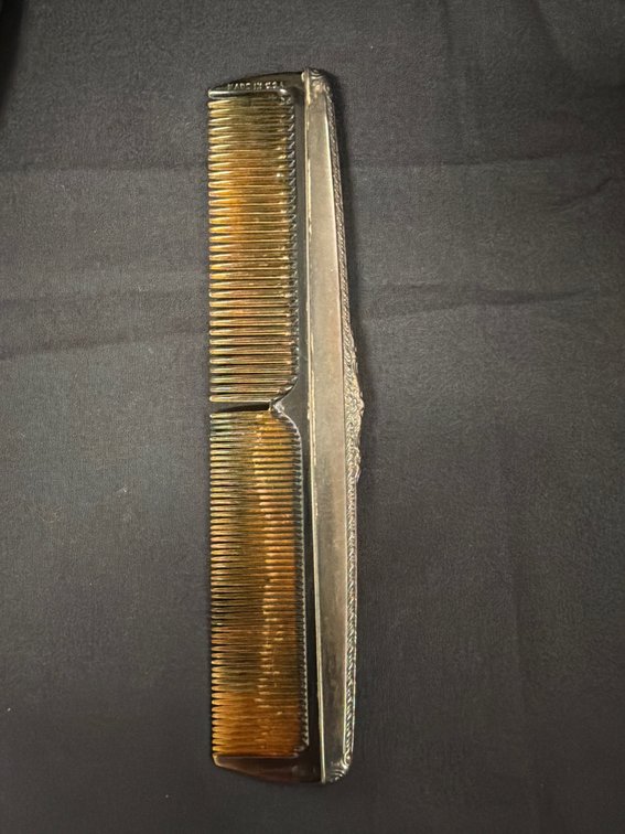 Image for Sterlin silver hand held mirror, brush and comb