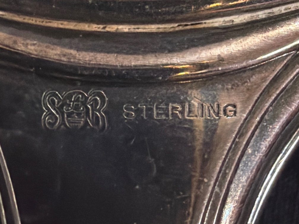 Image for Sterlin silver hand held mirror, brush and comb