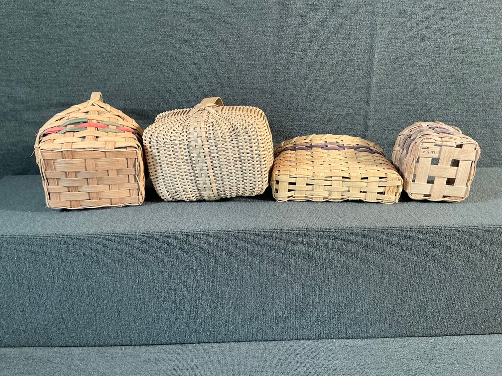 Image for 4 Small Handwoven Baskets
