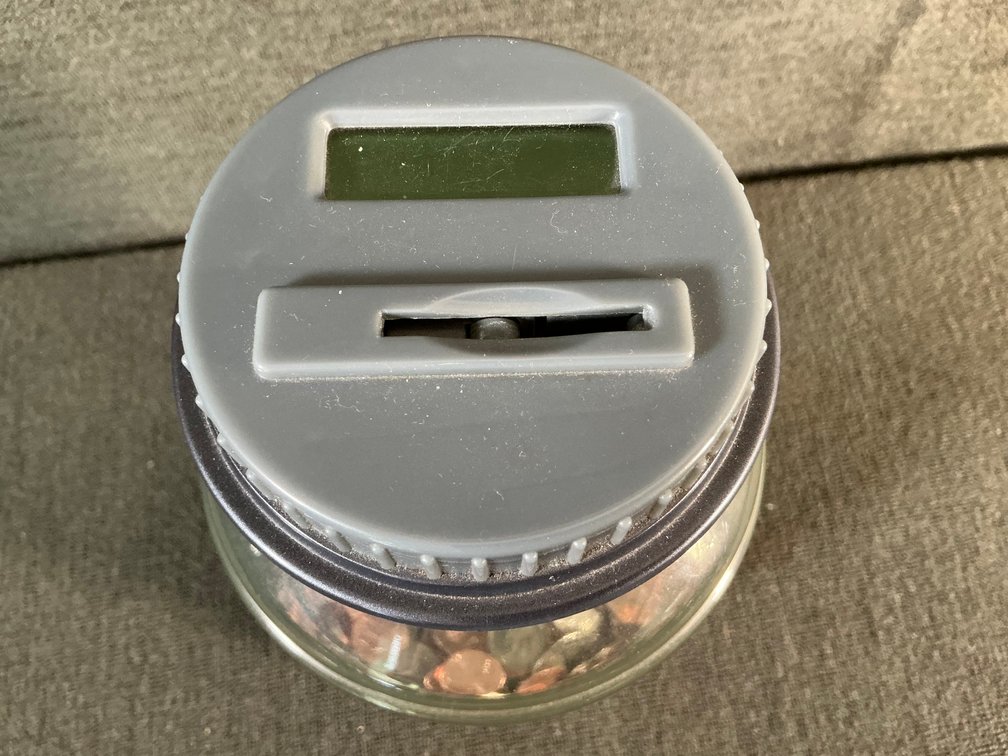Image for “Rainy Day Fund” Coin Counter Bank