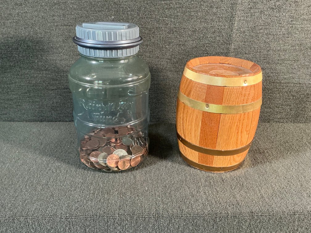 Image for “Rainy Day Fund” Coin Counter Bank