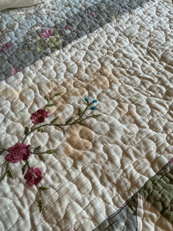 Image for Embroidered Quilt & Pillow Shams