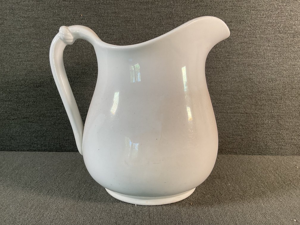 Image for White Ironstone Pitcher