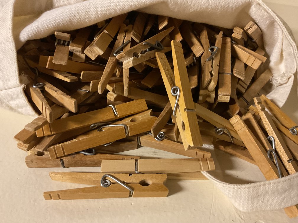 Image for Bag of Wooden Clothes Pins