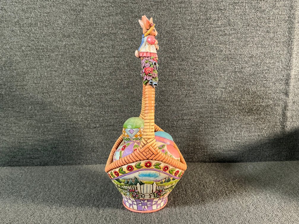 Image for Jim Shore Easter Basket w/5 eggs
