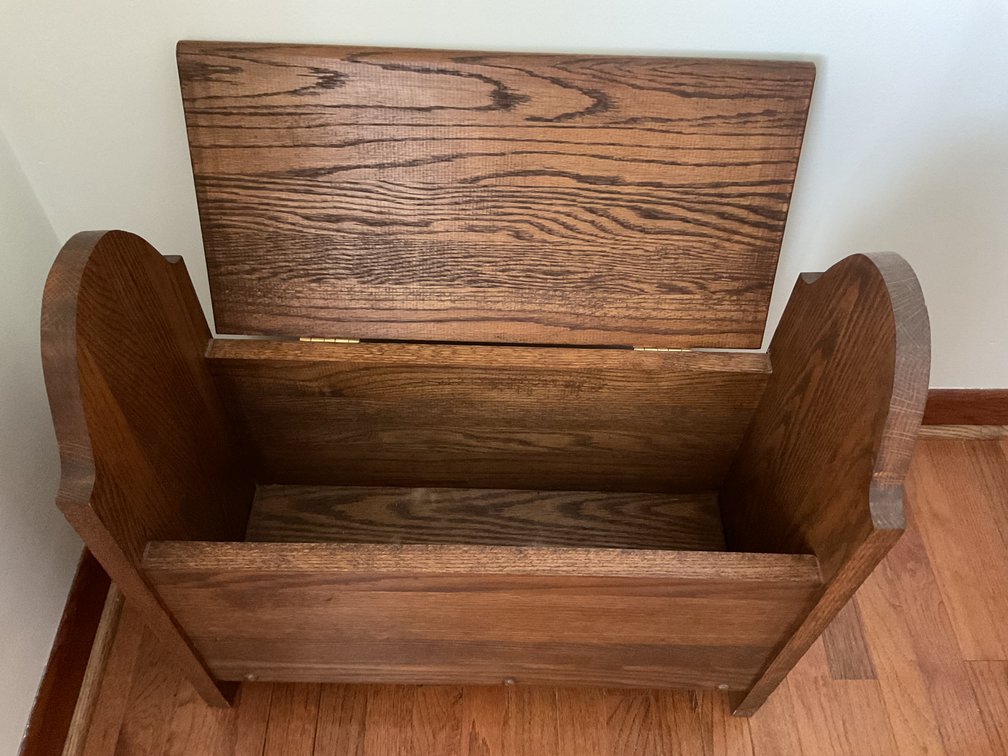 Image for Solid Oak Storage Bench