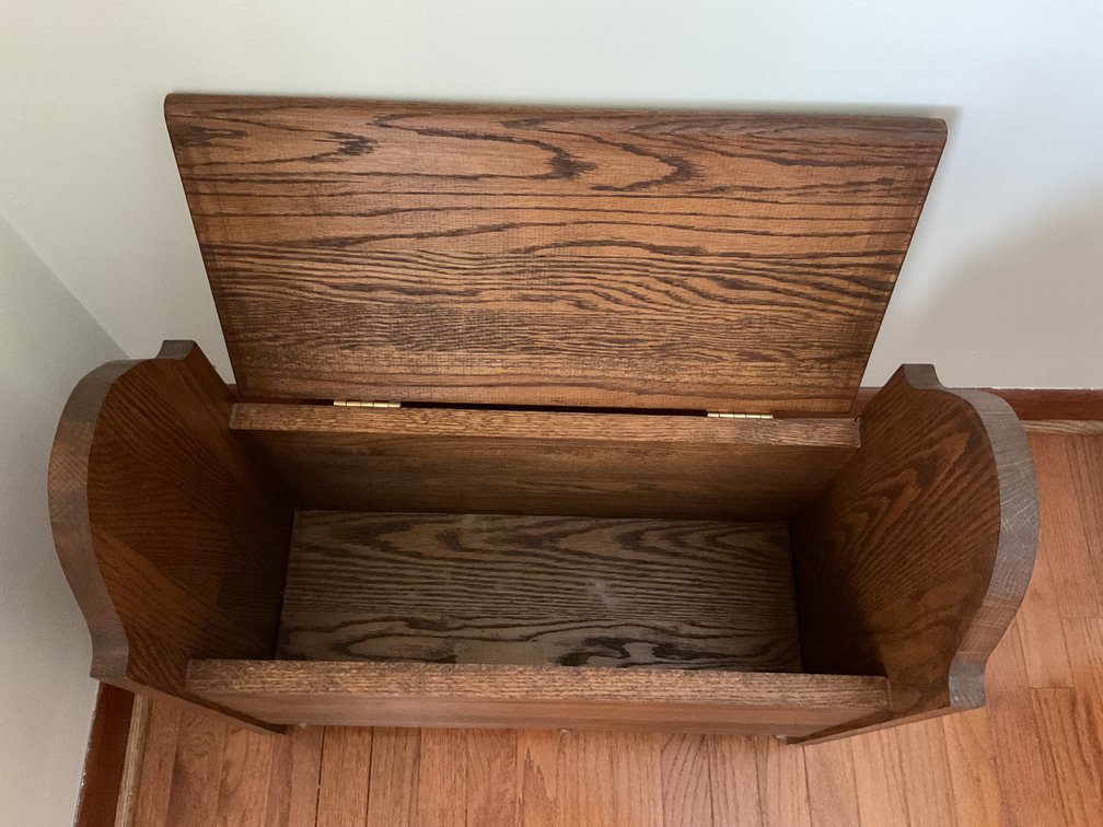 Image for Solid Oak Storage Bench