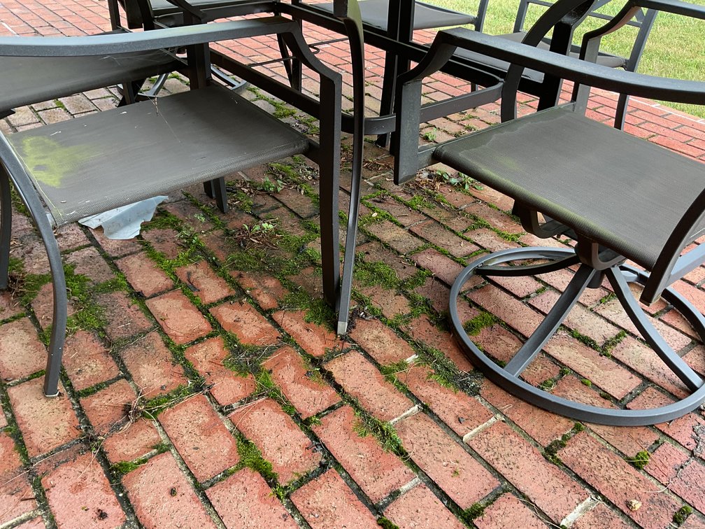 Image for Metal & Tile Outdoor Dining Table