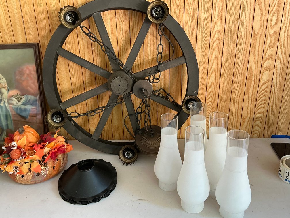 Image for Wagonwheel Chandelier and More