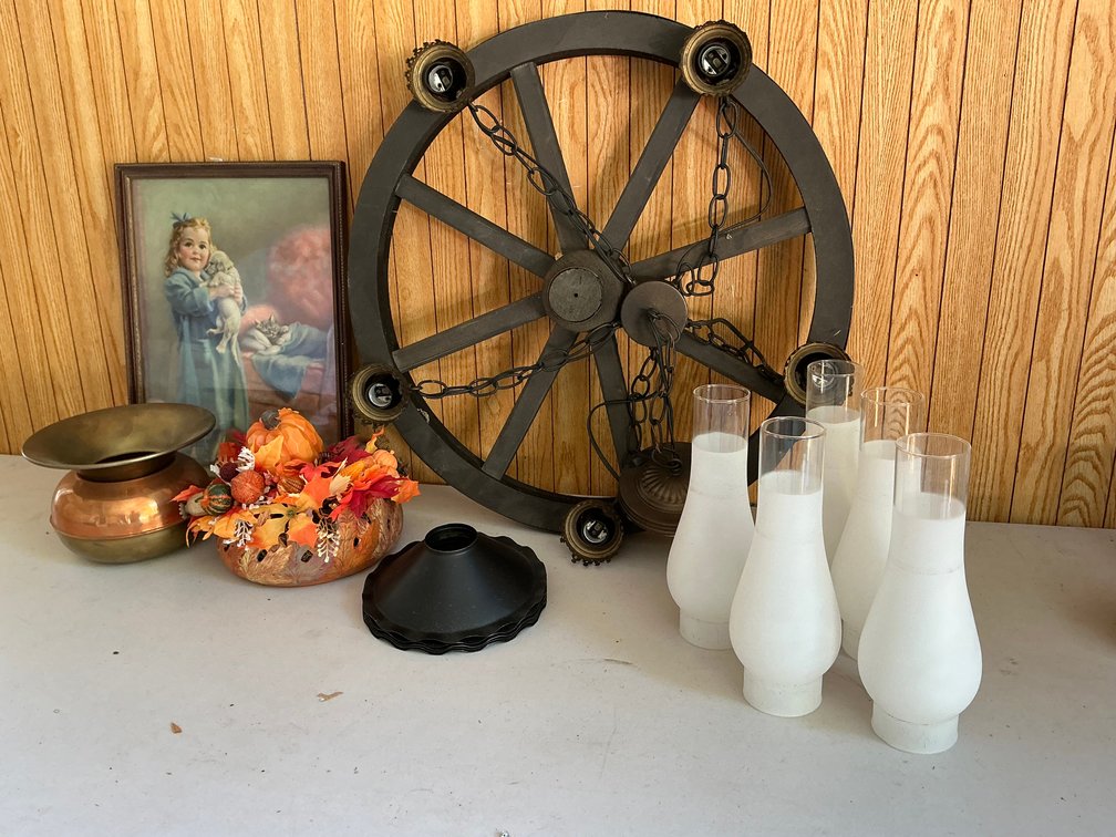 Image for Wagonwheel Chandelier and More