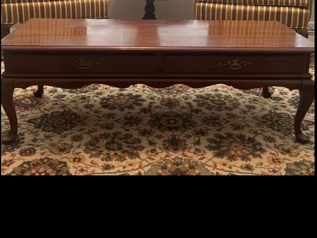 Image for Vintage Ethan Allen solid cherrywood coffee table