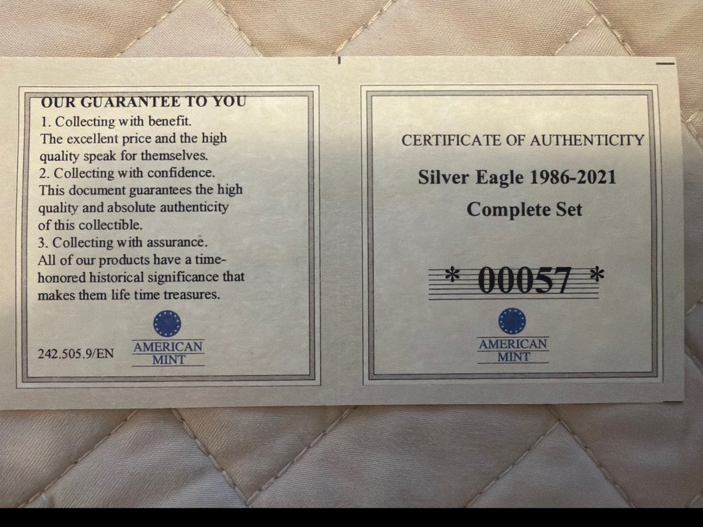 Image for American Silver Eagle Coin Set