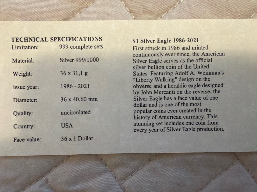 Image for American Silver Eagle Coin Set