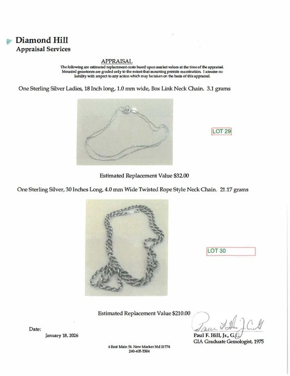 Image for Sterling Silver, 30 Inches Long Neck Chain