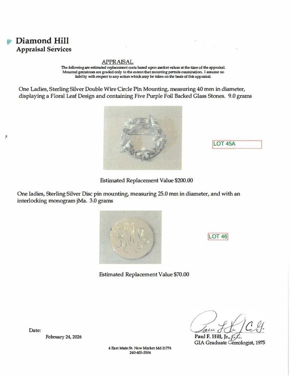 Image for Sterling Silver Disc pin mounting