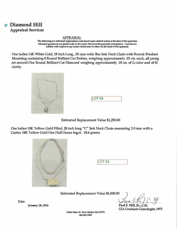 Image for 14K White Gold, 18 Inch Long Neck Chain