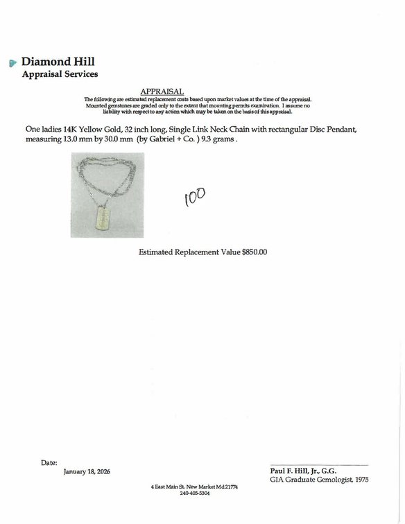 Image for Ladies 14K Yellow Gold 32