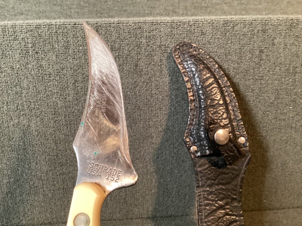 Image for Schrade Scrimshaw Knife with Sheath